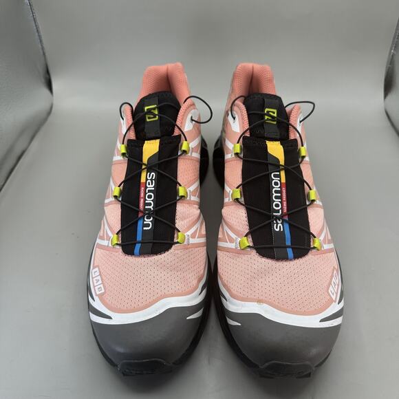 Salomon XT-6 Mens Size 13 Blooming Dahlia Pink Soft Ground Trail Running Shoes - Picture 4 of 10